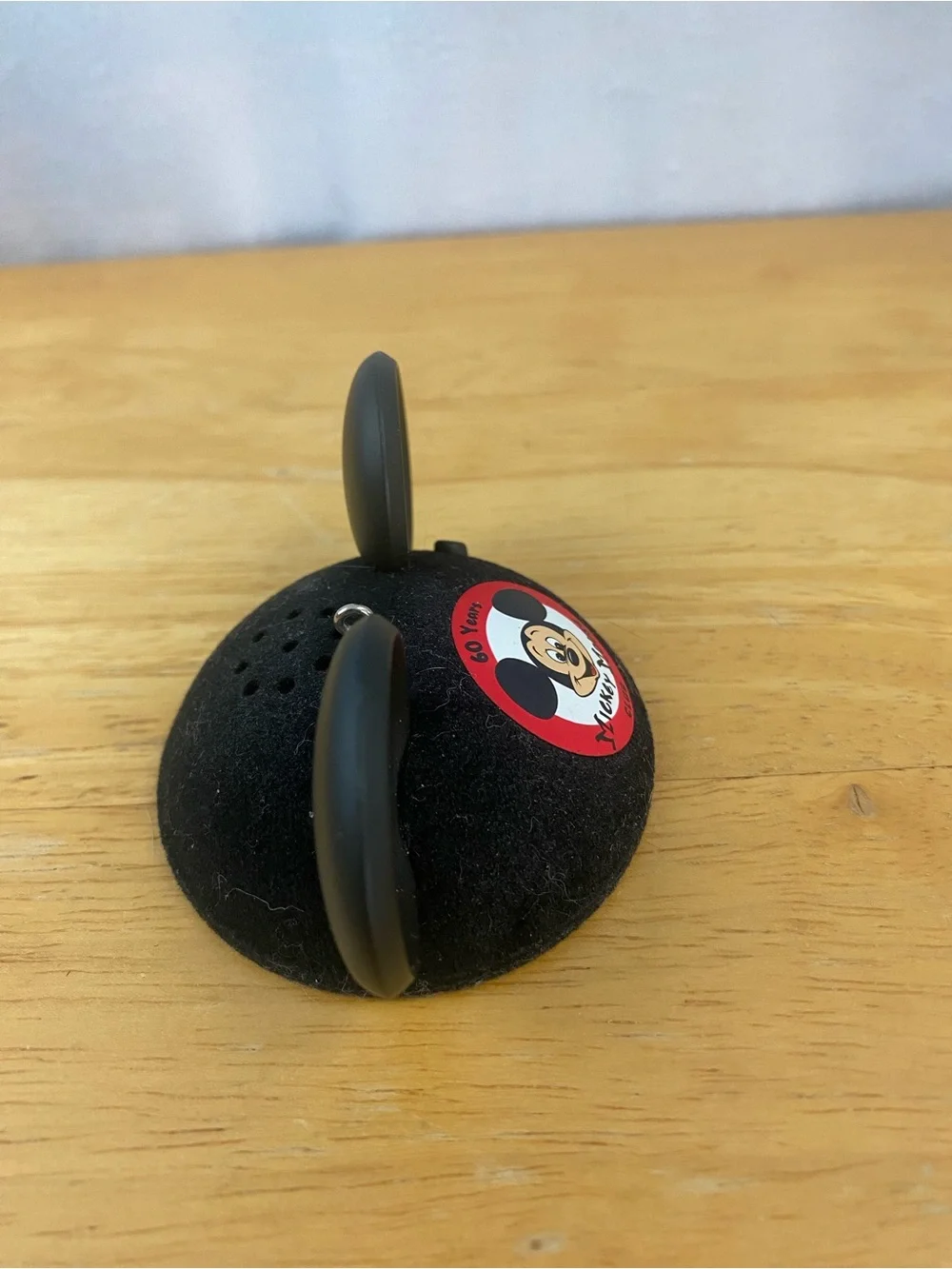 2015 Hallmark Disney Black Mickey Mouse Club Ear Hat Ornament